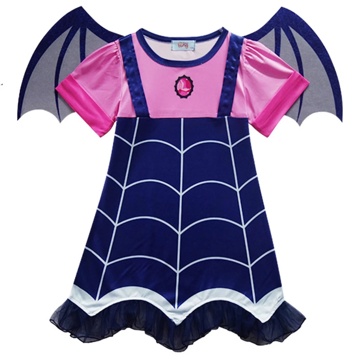 Girls Vampirina Costume Outfit Halloween Dress up Toddler Baby Christmas Cosplay Outfit Child Party Dresses