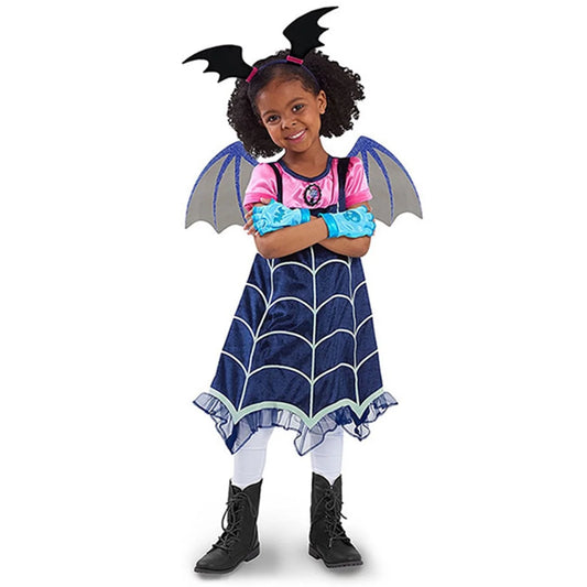 Girls Vampirina Costume Outfit Halloween Dress up Toddler Baby Christmas Cosplay Outfit Child Party Dresses