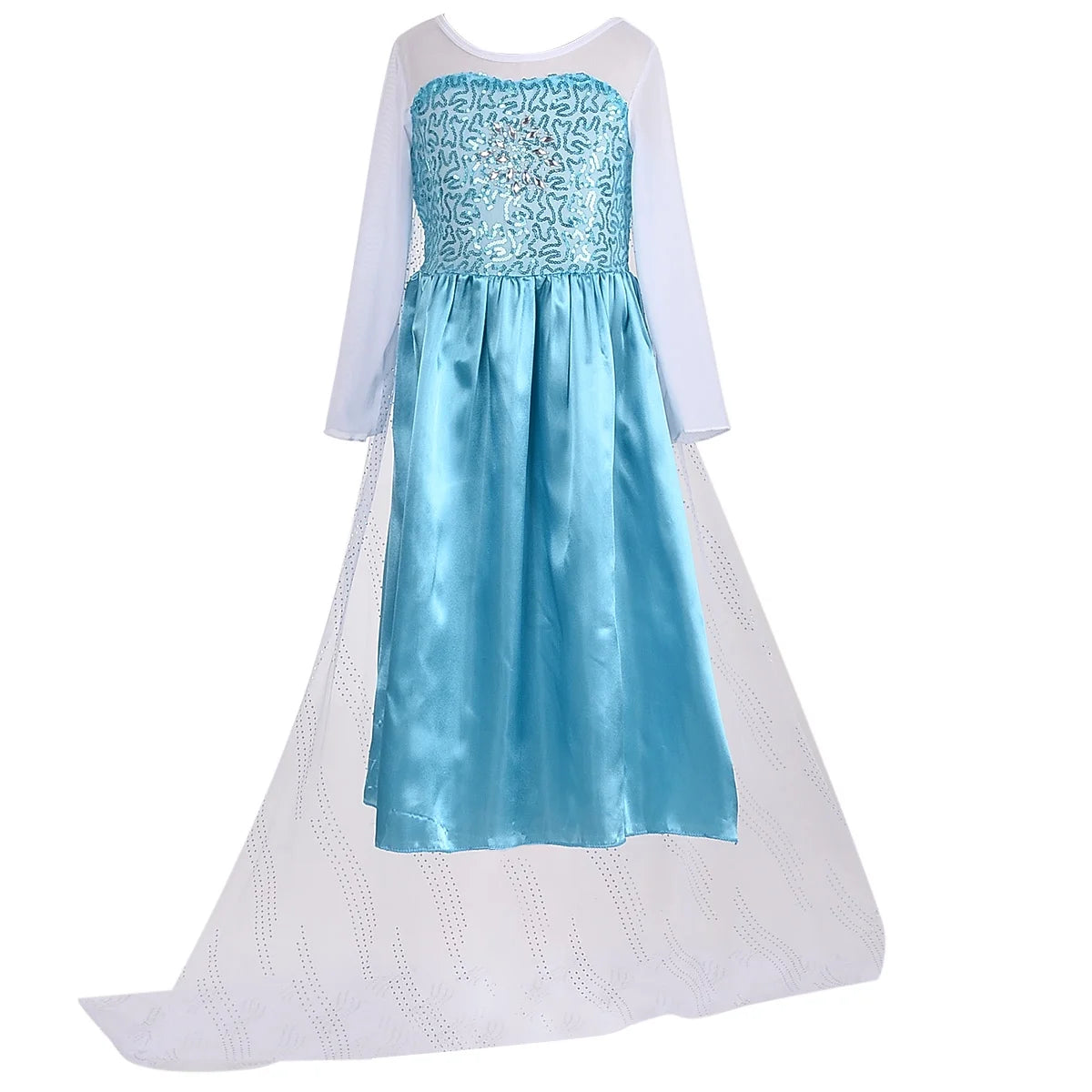 Princess Costumes Birthday Dress up for Little Girls with Crown,Wig,Gloves Accessories,Child 3T