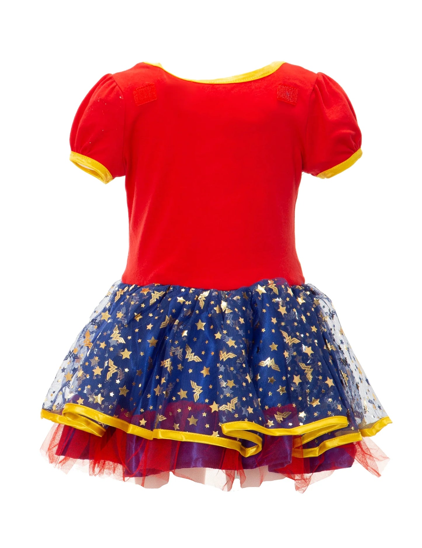 DC Comics Wonder Woman Girl'S Halloween Fancy-Dress Costume for Toddler, with Gold Tiara Cape 3T